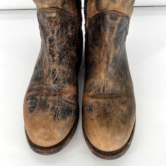 BED STU Manchester Cobbler Series Boots US 7 Leather Riding Tall Boot Distressed - Picture 4 of 14